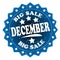 Big sale december blue stamp