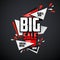 Big sale explode web promotion banner