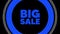 Big sale graphic element. flash banner design background 4k animation V3