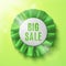 Big sale, realistic green fabric award ribbon
