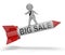 Big Sale Rocket Indicates Offer Save 3d Rendering