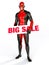 Big sale sign superhero