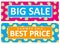 Big Sale, Summer Sale and Best Price Web Graphics. Set of 2 Sale Vector Banners.