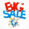 Big Sale Title with Earth - Globe and Houses