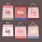 Big sale vector bags set