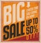 Big sale vintage poster template