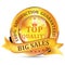 Big Sales. Satisfaction guaranteed label.