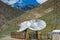 Big satellite dishes antena at Rangdum,