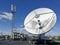 Big satellite parabolic dish for telecommunications