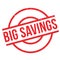 Big Savings rubber stamp