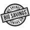 Big Savings rubber stamp