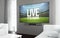 Big screen television live streaming