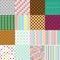 Big set of abstract retro seamless simple patterns eps10