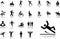 Big set icons - 33. Pictographs of people