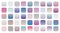 Big set of soft gradients combinations swatches