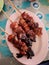 Big size or jumbo chicken satay at Pagat Barabai stall, South Kalimantan