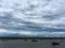 Big sky over Burnham Overy Staithe, North Norfolk coast, East Anglia