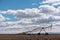 Big sky over farmland, south central Idaho