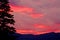 Big Sky sunset, Western Montana