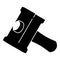 Big sledgehammer icon, simple black style