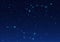Big and Small Dipper constellation. Polar Star. Night starry sky