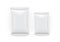 Big and small empty white paper packaging
