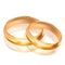 Big and small gold rings