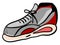 Big sneaker, illustration, vector