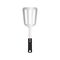 Big Spatula utensil, metal tool for barbecue with heat resistant handle. Realistic vector illustration. isoalted on white