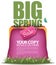 Big Spring sale change purse design EPS 10 vector