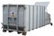 The big standard steel container