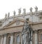 big statue of Saint Paul with sword in Vatican