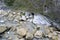 Big stones rolled down at the taroko national park