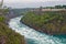 Big strong river stream in canyon