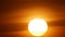 Big sun disk sunset close timelapse
