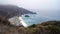 BIG SUR, CALIFORNIA, UNITED STATES - OCT 7, 2014: Cliffs at Pacific Coast Highway Scenic view between Monterey and Pismo