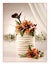 Big sweet multilevel wedding cake with flowers