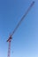 Big tall construction crane