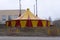 Big tent tops en yellow and red tent colors