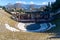 big theater, shade and sun in pompeii archeological park