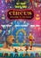 Big top circus show, animals tamer and jugglers