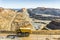 Big truck used in modern open pit mine in Minas de Riotinto, And