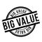 Big Value rubber stamp