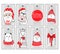 Big vector set for Merry Christmas smartphone covers. Stylish Ph