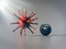 Big virus, the globe stays under the shadow of the virus, virus outbreak concept, COVID-19 outbreak concept.