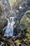 Big waterfall in Velky Sokol gorge, Slovak Paradise national park