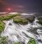 Big Wave at beach sunsets cloudy golden hours