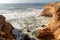 Big waves in the Atlantic Ocean - Perfect surf in the desert of Morocco, Africa.