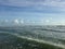 Big Waves with Foam Rolling on Daytona Beach at Daytona Beach Shores, Florida.