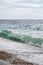 big waves hitting the Konyaalti coast on a stormy day